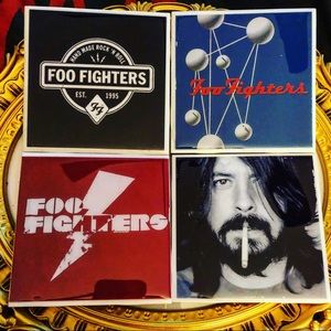 🔥FOO FIGHTERS ceramic tile coaster set 🔥